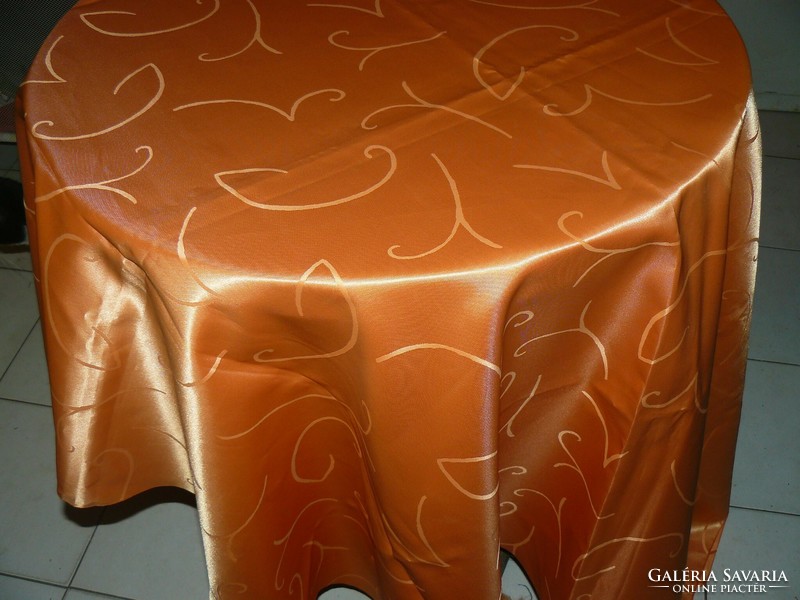 Beautiful elegant golden yellow silk tablecloth new