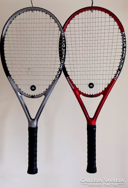 Carbon fiber titanium tennis racket can be negotiated in pairs