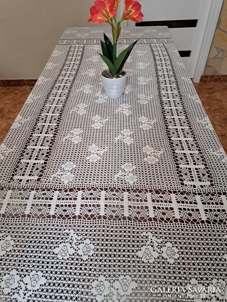 Beautiful large crochet tablecloth tablecloth nostalgia home textile