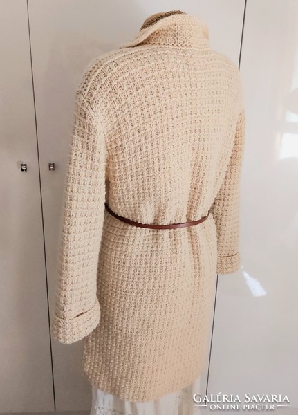 Hand-knitted wool jacket, 38/40 meters, unique piece