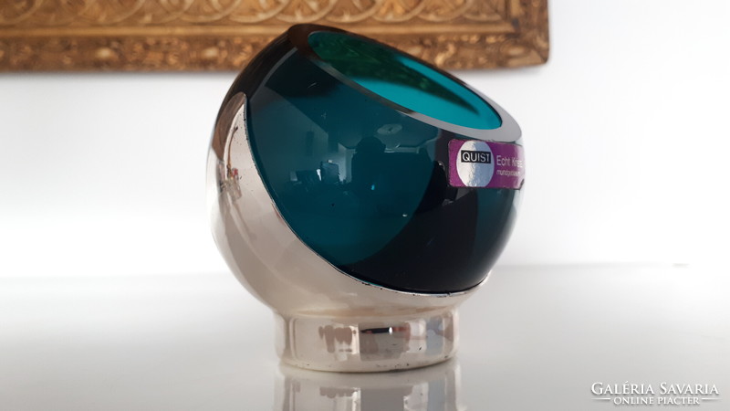 Mid-century marked space age beautiful quist crystal ashtray