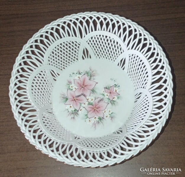 Porcelain decorative plate, signed