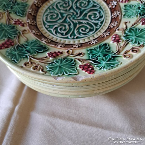 Old Willeroy and Boch majolica plates.