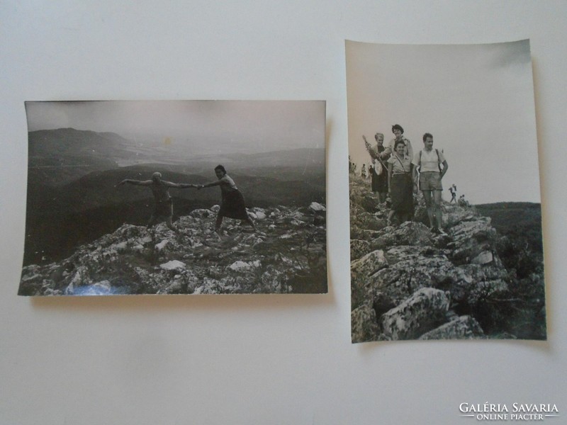D198574 old photos (2 pcs) - beech-tar-stone beet hut 1960-70
