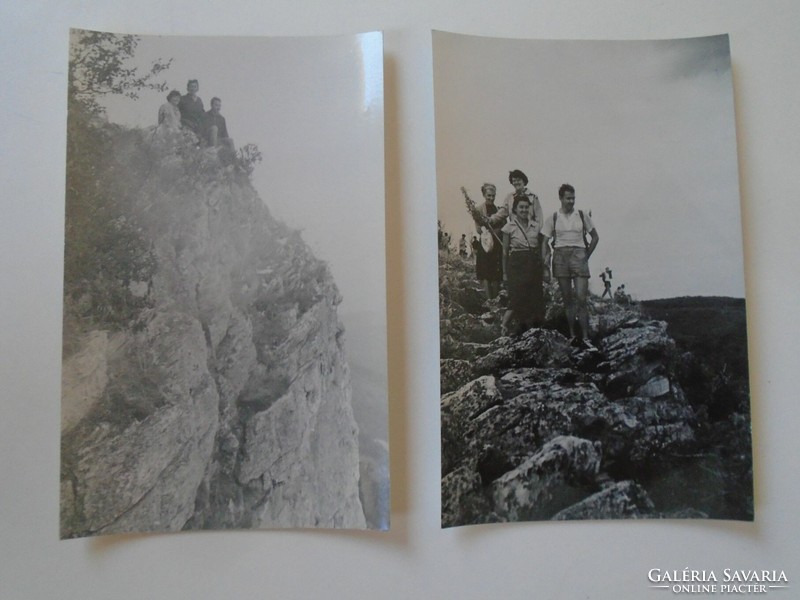D198575 old photos (2 pcs) - beech-tar-stone beet hut 1960-70
