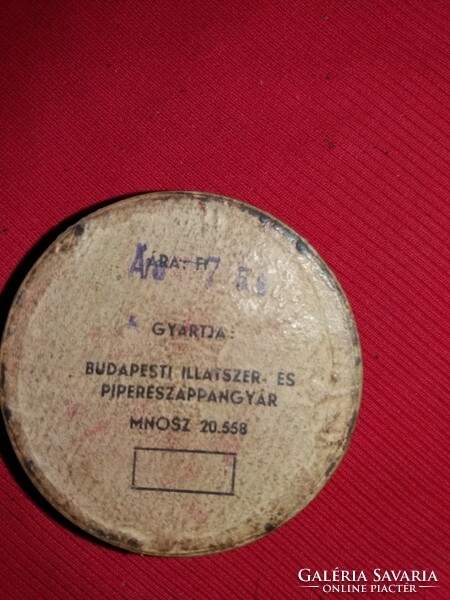 Antik 1930-s évek magyar HUDNUT pipere kozmetikai púderes papírdoboz szép állapotban a képek szerint