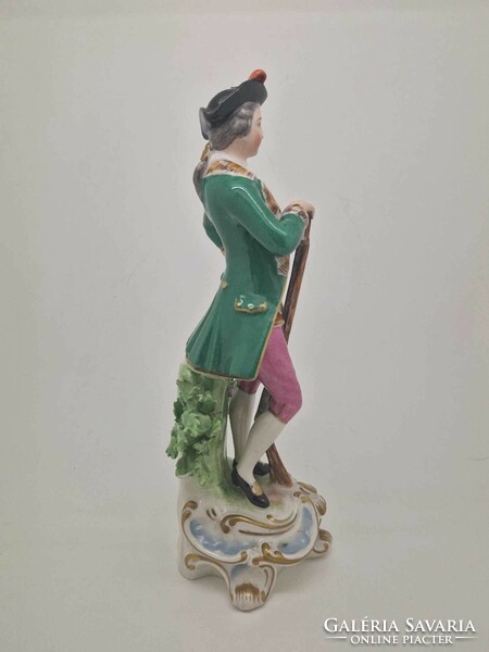 Antik német thüringiai kalk porcelán figura 23cm