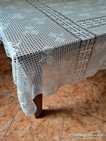 Beautiful large crochet tablecloth tablecloth nostalgia home textile