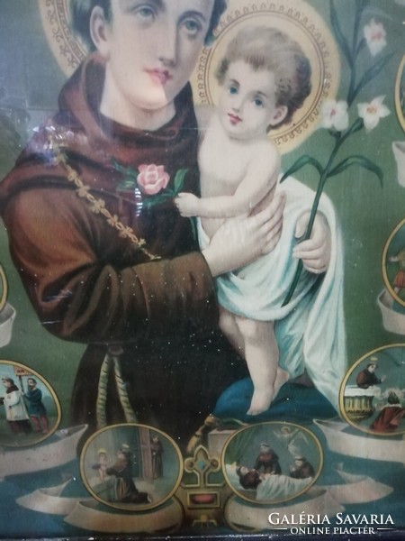 Antique holy picture size 48 cm x 38 cm 2