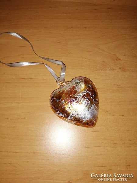 Sienna Glass Friendship Heart - Üveg szív akár karácsonyfadísznek is