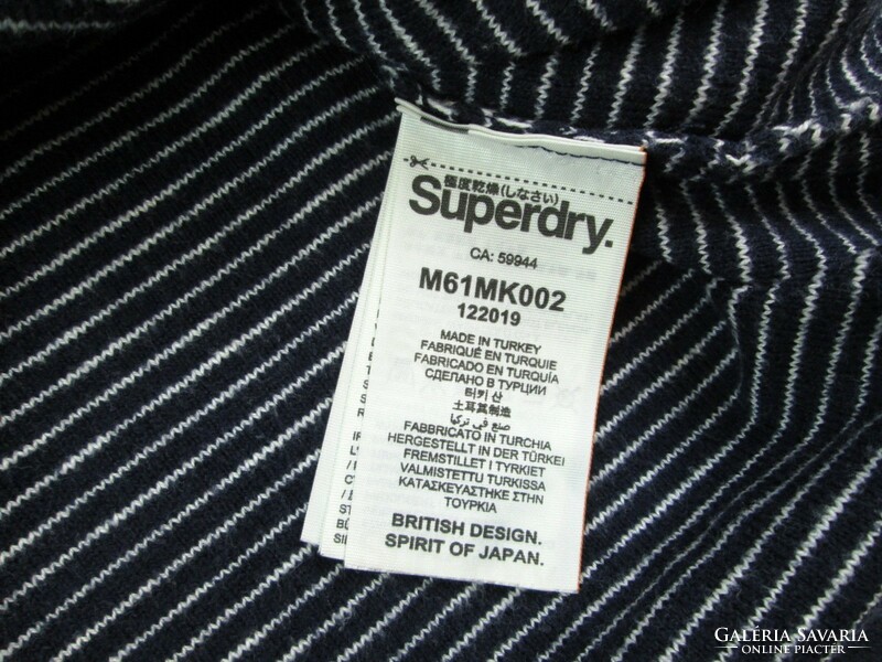 Original superdry (m) men's long sleeve slim pullover