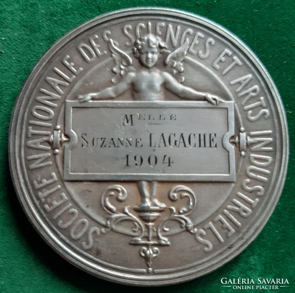 C. Pillet: science and applied arts, large French medal (1886)