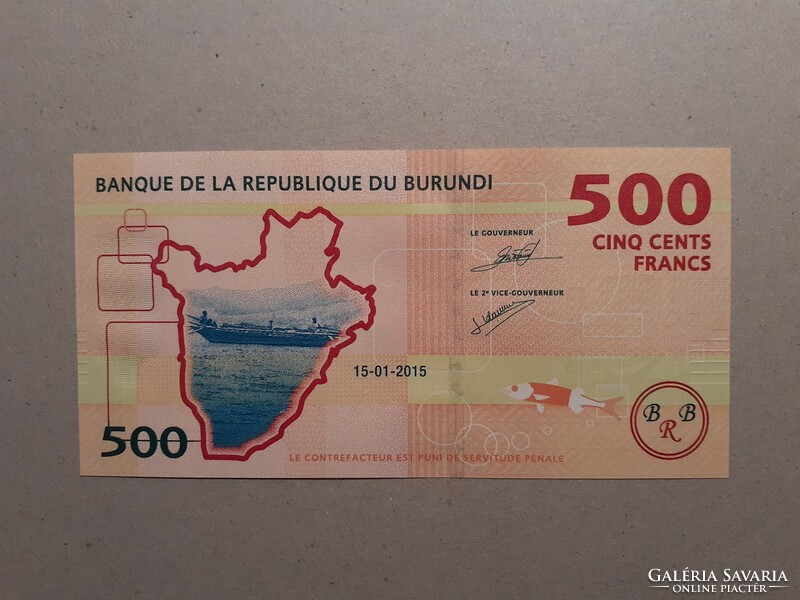 Burundi-500 Francs 2015 UNC