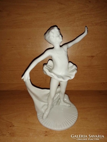 White porcelain ballerina figure - 20 cm high