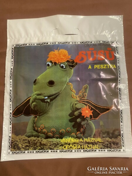 3 süsü the dragon / Pinocchio retro advertising bag