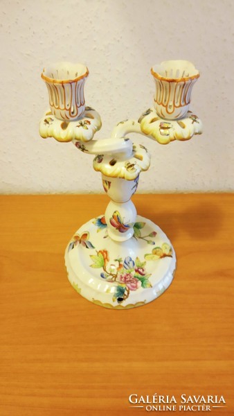 Herend vbo pattern candle holder-2 branches, from 1943