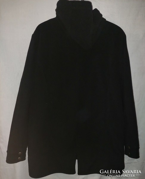 Cotton traders fleece hooded black jacket uk16
