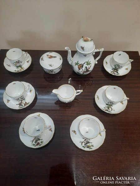 Jubilee Herend Rothschild pattern cappuccino and tea set