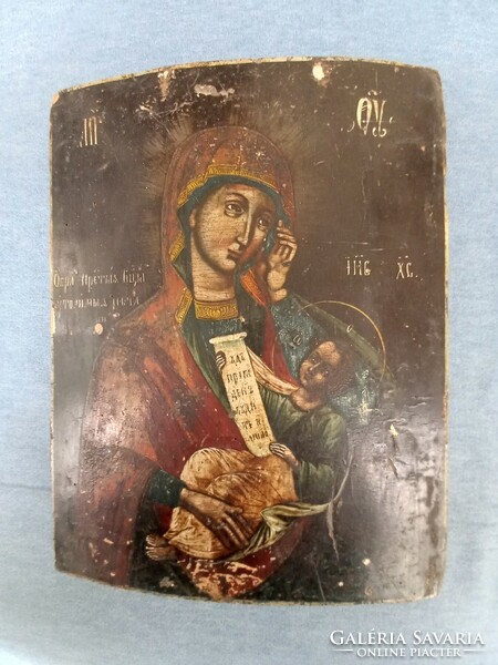 Icon, Mary with baby Jesus