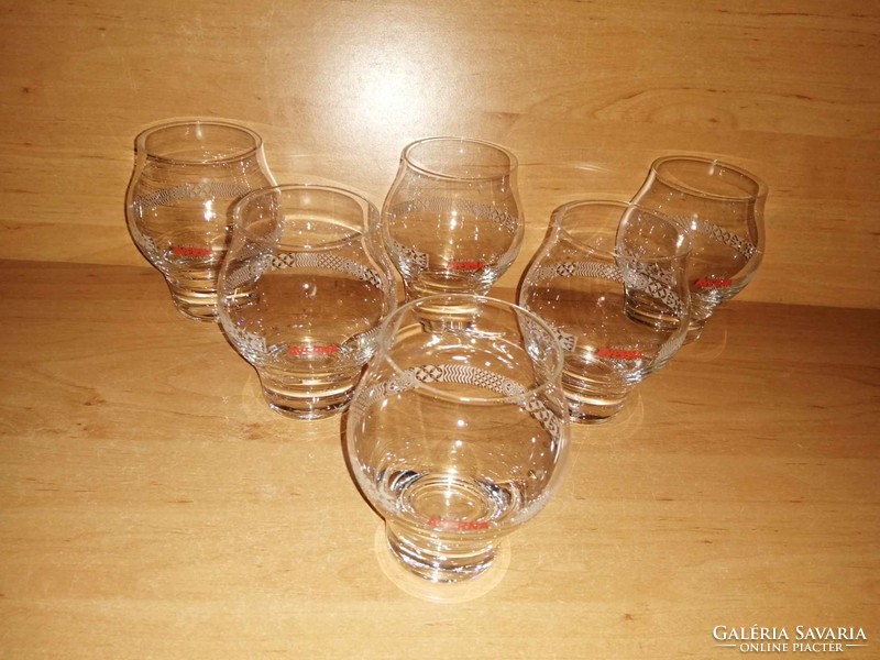 Averna amaro siciliano üveg pohár készlet - 6 db egyben (18/K-10/K)