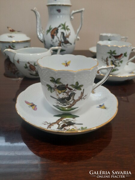 Jubilee Herend Rothschild pattern cappuccino and tea set