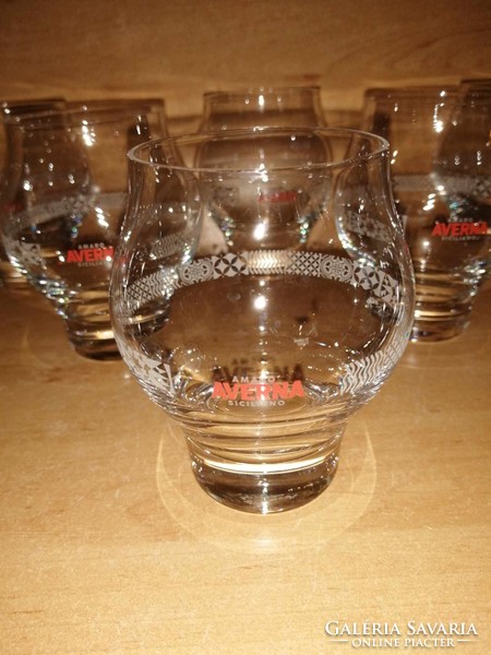 Averna amaro siciliano glass set - 6 pcs in one (18/k-10/k)