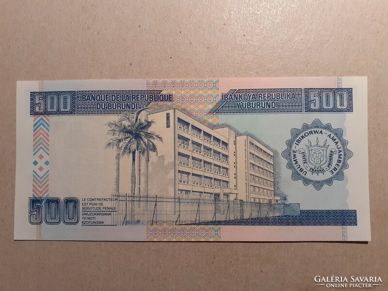 Burundi-500 Francs 1995 UNC