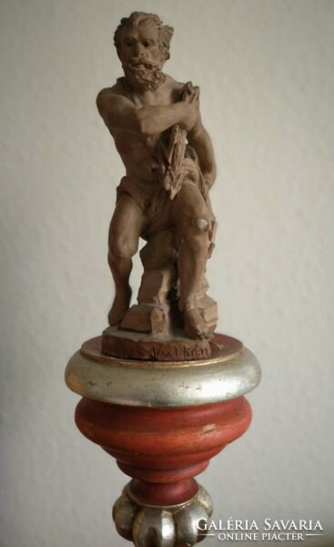 Vulcan. Antique terracotta statue. 18th century(?).