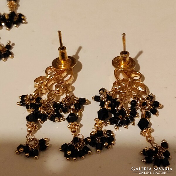New gold-plated crystal jewelry set