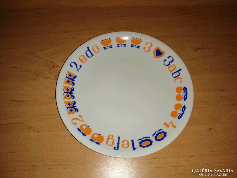 Alföldi ábécés számos mesemintás porcelán gyerek tányér - átm. 20 cm (3p)
