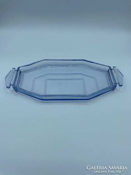 Art deco glass tray, offering