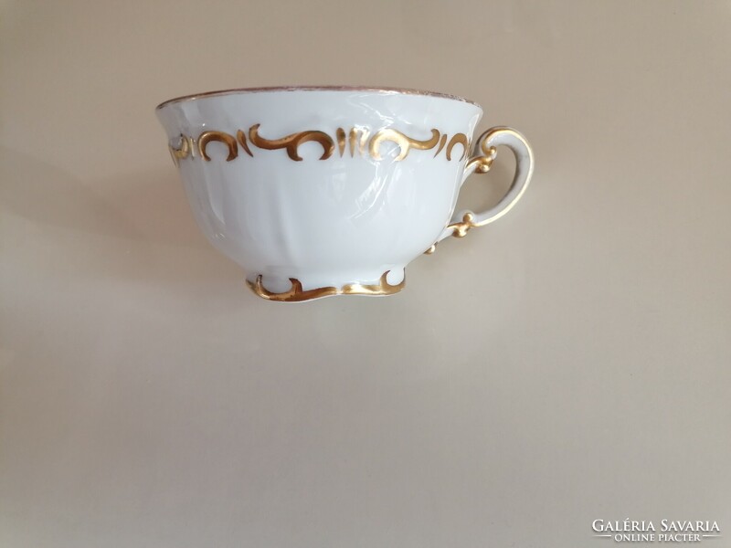 Zsolnay gold sapphire antique tea cup