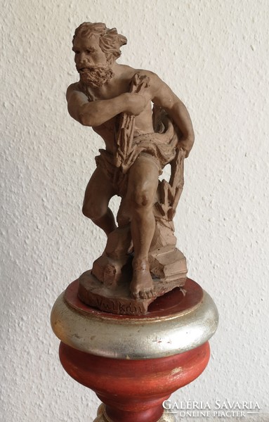 Vulcan. Antique terracotta statue. 18th century(?).
