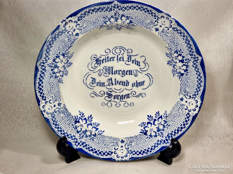 Thomasberger & Hermann colditz porcelain plate / the inscription, in German, folk sayings.