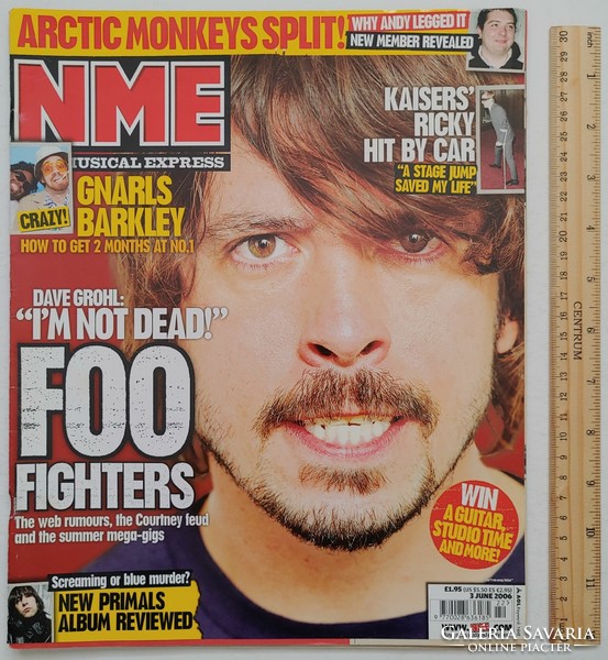 Nme magazine 06/6/3 foo fighters guns roses primal scream gnarls futureheads