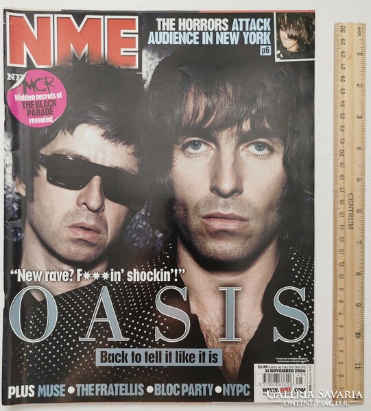 Nme magazine 06/11/11 oasis long blondes jakobinarina horrors the others bronx jarvis cocker