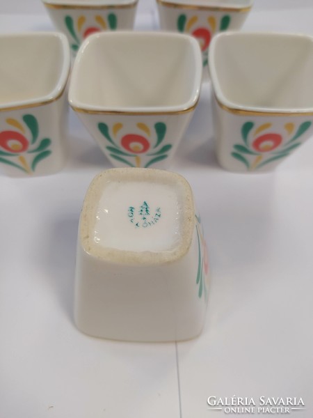 Hollóháza porcelain brandy cup