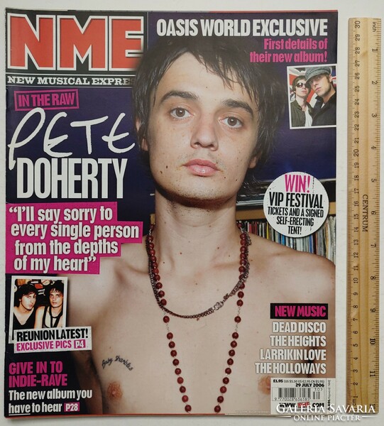 Nme magazin 06/7/29 pete doherty horrors young knives maccabees oasis long blondes peaches