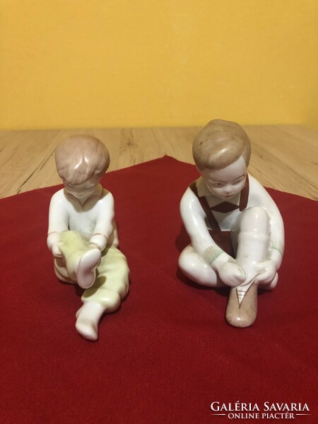 Aquincumi porcelán gyerekfigurák
