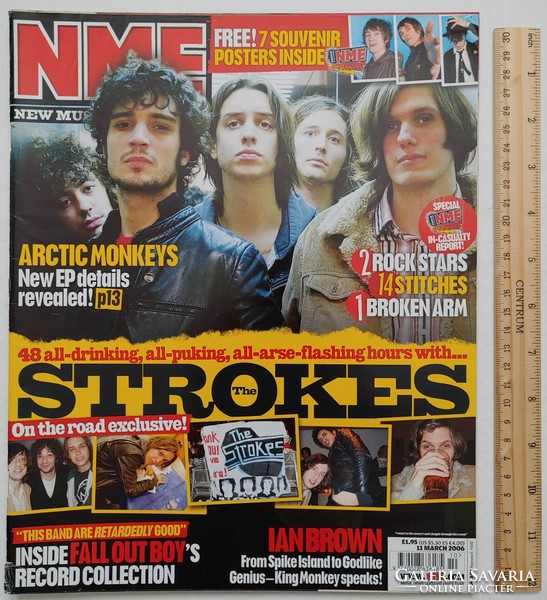 NME magazin 06/3/11 Strokes Dirty Pretty Things Stone Roses Bowie Long Blondes Primal Scream Chico