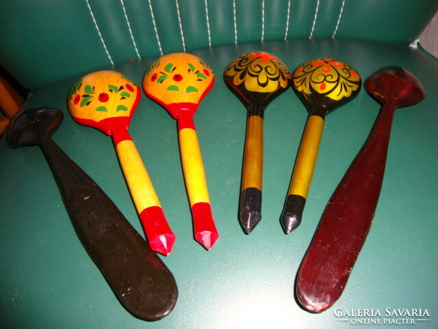 Ukrainian folk art wooden spoons