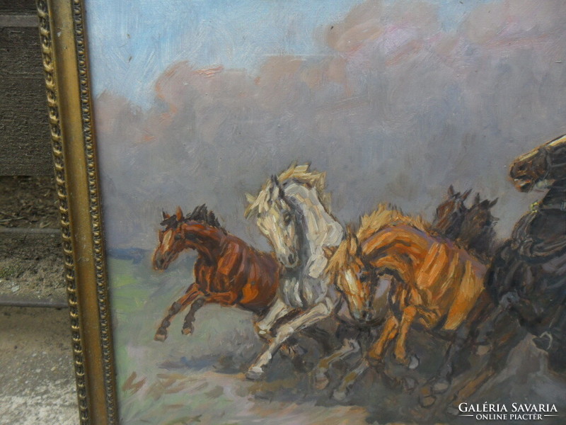 Cluj-Napoca camomile: a significant foal on horseback is just an oil painting