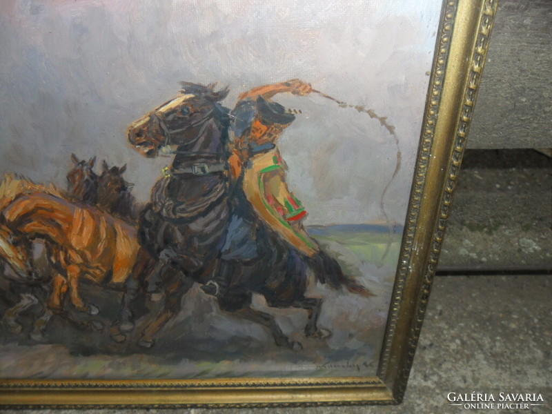 Cluj-Napoca camomile: a significant foal on horseback is just an oil painting