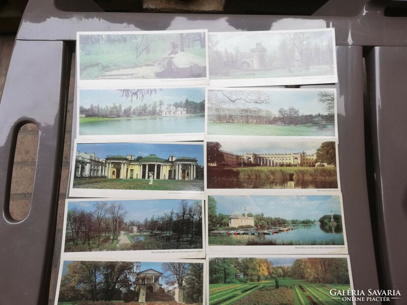 Orosz nagyméretű képeslap 10 db 1986