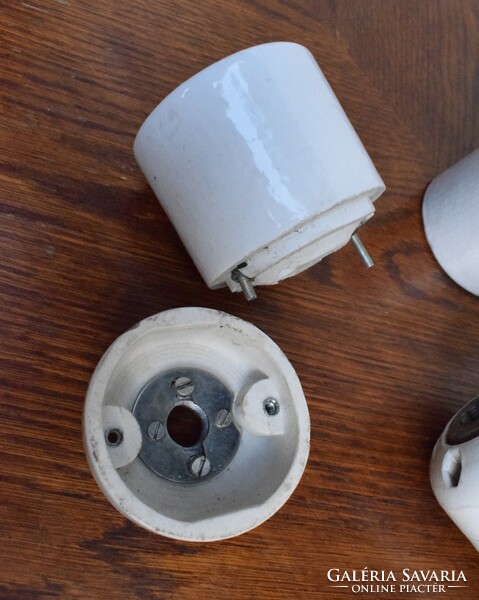 Porcelain light socket 5+ pcs. +2 pc. Large tungsten bulb 500 v 16 for industrial loft industrial decorations