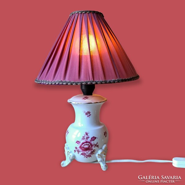 Herendi porcelán asztali lámpa