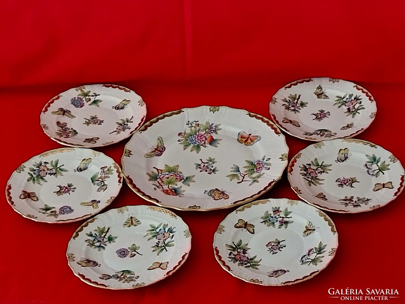 HERENDI Viktória mintás 6 személyes 7 db-os sütis