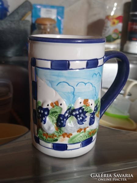 For Easter!!! New embossed goose mug