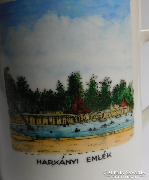 Antique Zsolnay mug with 