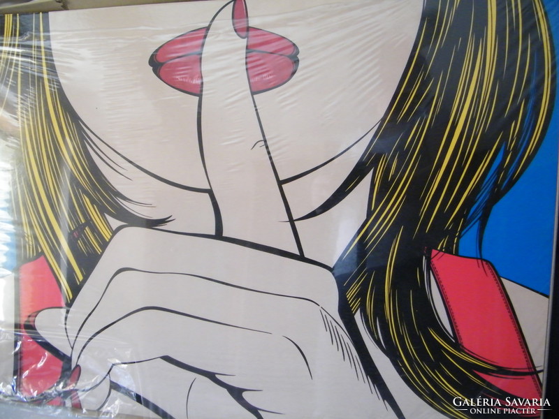 IKEA Solmyra Sssshhh by Deborah Azzopardi POP ART falitábla